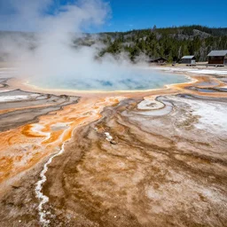 hot spring from yellow stone, portal