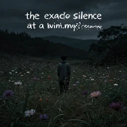 the exuded silence at a whim, the cosmos indifferent remains dim