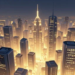 glowing under ground city, hyper realistic, by wenjun lin, by greg rutkowski, by anton fadeev, by rhads, 4 k, volumetric lighting, so many wires, fire