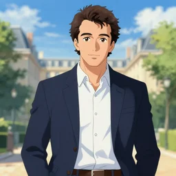 Francois Hollande in style anime