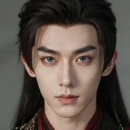 portrait photo of a gorgeous young Sui He with intricate detailed dragon eyes in the style of stefan kostic realistic sharp