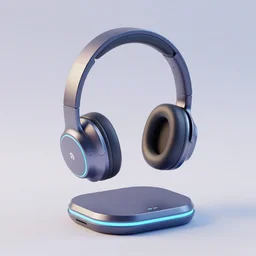 perfect headphone stand, futuristic, techno, cyberpunk, product design, 3 d render, 3 d concept, isometric design, fun, swag, cute, product showcase, soft, iconic, geometric