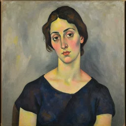 portrait of a woman in her 4 0 s by amedeo modigliani