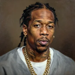 Lil Wayne painted by Rembrandt