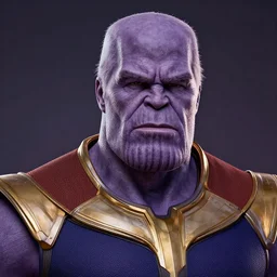 a full character portrait of jordan peterson as thanos, the pixar adaptation, with same hairstyle, hyper detailed, digital art, trending in artstation, cinematic lighting, studio quality, smooth render, unreal engine 5 rendered, octane rendered