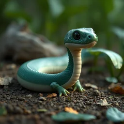 poket cute snake, 3 d nature sprites, unreal engine 5, octane render, detailed, cinematografic, cinema 4 d, nvidia ray tracing graphics, artstation, greg rutkowski style