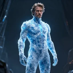 willem dafoe in the ice suit suit, style artstation, style greg rutkowsk, octane render, unreal engine 6, epic game graphics, fantasy, ciberpunk, conceptual art, ray tracing