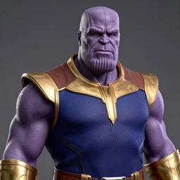 an intrincate portrait of thanos. very well lit, awesome colors