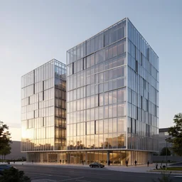 a beautiful hyperdetailed rendering of building port urbex by alvar aalto, made of glass sunset meadow tokyo dramatic lighting reclaimed by nature fisheye, archdaily, wallpaper, highly detailed, trending on artstation.