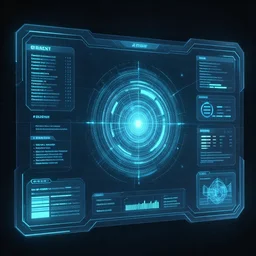 a futuristic interface ui hud, 8 k