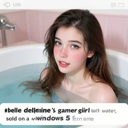 “ belle delphine ’ s gamer girl bath water, sold on a windows 9 5 website ”