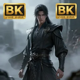 character design, asian male with long hair, ominous, fantasy style clothing, anime key visual, official media, illustrated by wlop, extremely detailed, 8 k, trending on artstation, cinematic lighting, beautiful, mist, photorealistic, octane render, unreal engine, hyper detailed, volumetric lighting