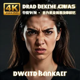 hyperrealistic portrait of beautiful angry mixed race woman, photo realistic, symmetrical, dynamic lighting, artstation, poster, volumetric lighting, very detailed face, 4 k, award winning