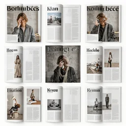 magazine collage.