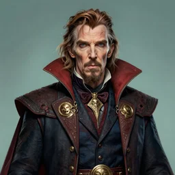 a highly detailed cryptid portrait of stephen strange, james gurney, james jean
