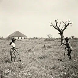 unpublished vintage photo of prehistory