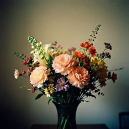 a beautiful aesthetic bouquet of fresh exotic flowers from central india, 1 9 9 0 s, still life, by alex webb, by wes anderson, by gregory crewdson, featured on architecture daily, shot on large format film, 3 5 mm film, grainy, cinematic composition, beautiful volumetric lighting, no frames