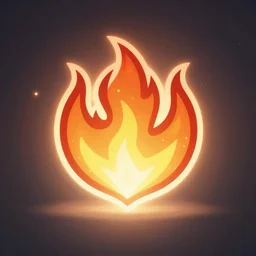 fire epic legends game icon stylized digital illustration radiating a glowing aura global illumination ray tracing hdr fanart arstation by ian pesty and katarzyna da bek - chmiel