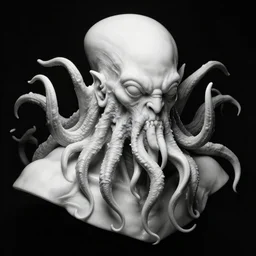 head and shoulders masterpiece portrait of cthulhu, by dan hillier, high contrast, intricate detail, super resolution, masterpiece, trending on artstation