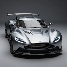 a single armored scifi aston martin in the style of bladerunner and alternate car one, car concept, car Design, sid mead, alex ross, intricate Details, concept art, matte painting, highly detailed, rule of thirds, dynamic lighting, cinematic, detailed, denoised, centerd, clean render