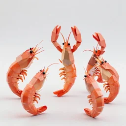 real footage of low poly shrimps dancing while making a satanic incantation