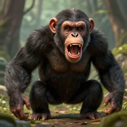 Strong Angry Chimpanzee Screaming, Boris Vallejo, Epic, 8k resolution, ArtStation, Hyperrealistic