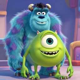 jackie chan as a character from monsters inc.