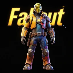 fallout nuka world concept art, black background, vibrant colors, 8 k photorealistic, hd, high details, trending on artstation