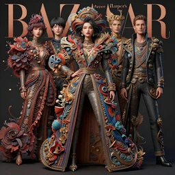 fashion portrait :: by Martine Johanna and Simon Stålenhag and Chie Yoshii and Kenneth Willardt and wlop and Casey Weldon :: ornate, dynamic, particulate, rich colors, intricate, harper's bazaar, elegant, highly detailed, centered, artstation, smooth, sharp focus, octane render, 3d