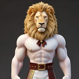 aesthetic portrait commission of a albino muscular and attractive anthro lion as a character wearing freemason outfit, hyperdetailed. Character design by charlie bowater, ross tran, artgerm, and makoto shinkai, detailed, inked, western comic book movie poster concept art, award winning painting