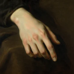 a hand in the style of william adolphe bouguereau