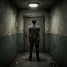 a man lost in the backrooms