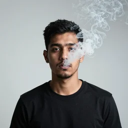 smoke head man trending on pexels