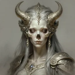 stunning zerg goddess of skull portrait, skull, fantasy, intricate, elegant, highly detailed, digital painting, artstation, concept art, smooth, sharp focus, illustration, art by afshar petros and krenz cushart and artem demura and tony sandoval
