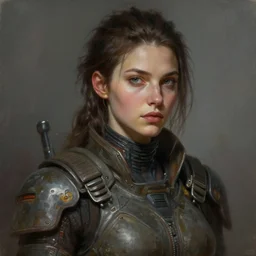 perfectly - portrait of a beautiful female post apocalyptic character from sci fi, intricate, highly detailed, digital painting, loose brush strokes, realistic shaded lighting, artstation, concept art, smooth, sharp focus, illustration, realism, oil painting, unreal engine 5, 8 k, art by peter mohrbacher and and sam spratt