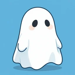 “digital painting of a ghost in kawaii style”
