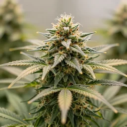 closeup of marijuana plant in flowering stage, indoor cultivation, 4 k,