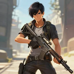 csgo, trending on artstation, hiroaki tsutsumi style