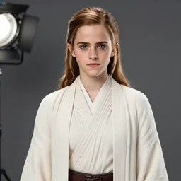 emma watson as a jedi, promo shoot, studio lighting