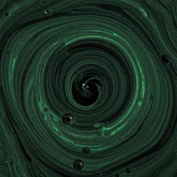 beautiful liquid marble texture with oil bubbles and twirls. harmonic black and green tones coloured abstraction. ultradetailed realistic art