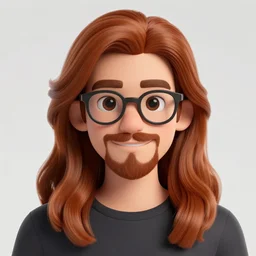 a beautiful cute german guy with very long chestnut! hair, with glasses and goatee, attending a fashion show dressed like a ichigo momomiya, digital painting, concept art, matte, gediminas and greg rutkowski