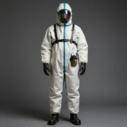 a hazmat suit designed in the 1 8 th century, cutting edge technology of the time, hazard protection gear from the 1 8 0 0's, a museum piece