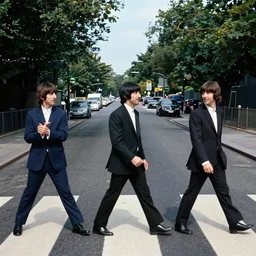 abbey road with the three stooges instead of the beatles,