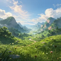 a beautiful fantasy landscape.