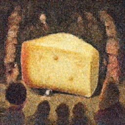 a wholesome illustration of a block of cheese coming alive and terrorizing everyone, studio Ghibli,  Pixar and Disney animation, sharp, Rendered in Redshift and Unreal Engine 5 by Greg Rutkowski, Bloom, dramatic lighting