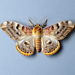 yearbook photo of a giant anthropomorphic moth, grainy picture, detailed, realistic