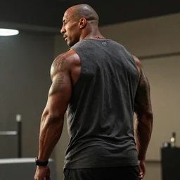 Dwayne Johnson in the backrooms