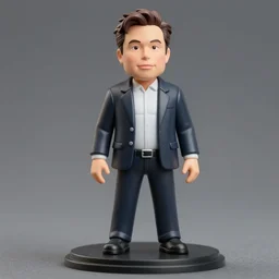 detailed pvc figurine of elon musk!!! figurine!!!, studio lighting, grey background, no shadow, trending on artstation, 4 k, highly detailed!!!