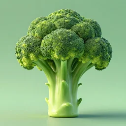 a 3 d render of an ice cream in the shape of a brocoli, pixar renderman, trending on artstation, soft lighting, raytracing, high quality, 4 k