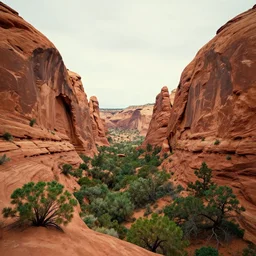 beautiful utah desert, rock arcs, lush vegetation, landscape, alex ross, eddie mendoza, raphael lacoste, sebastian ludke, concept art, matte painting, highly detailed, rule of thirds, dynamic lighting, cinematic, detailed, magnificiant landscape, denoised, centerd